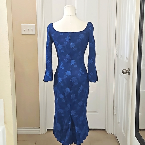 L'Wren Scott Stretch-Lace Floral Midi Dress - Picture 6 of 12